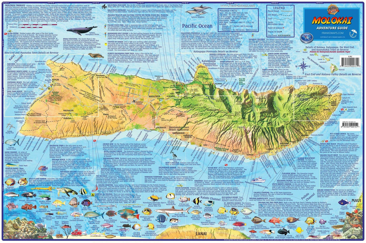 Molokai Adventure Guide Map – Franko Maps
