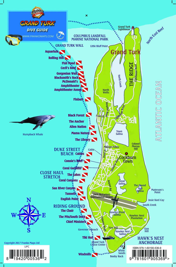 Grand Turk Island Fish Card - Frankos Maps