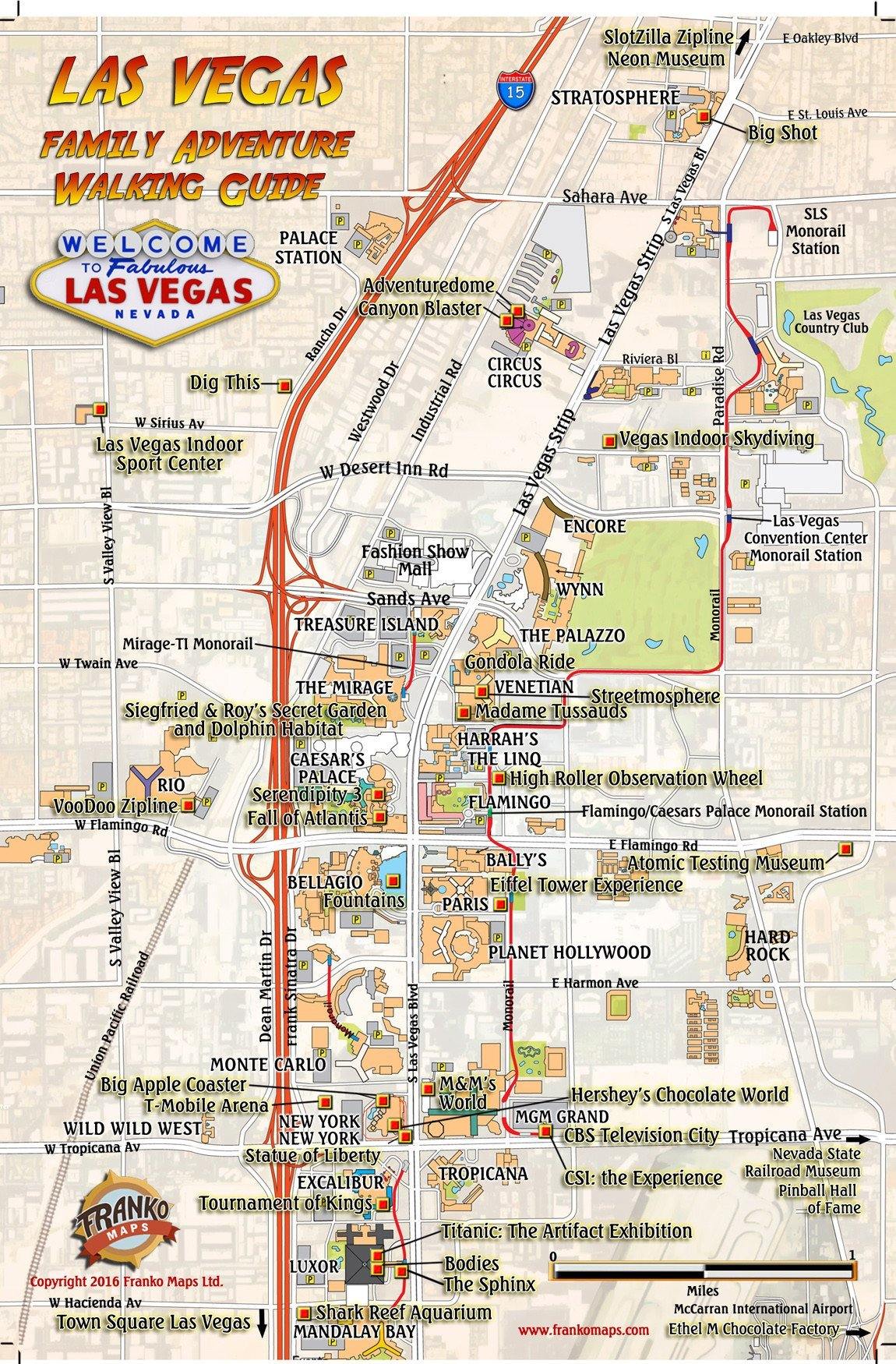 Las Vegas Street Maps, Las Vegas Casinos Map