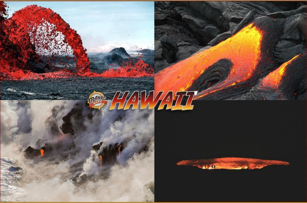 Puna Hawaii Lava Guide Map Card - Frankos Maps