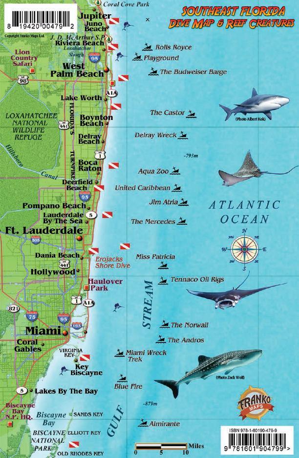 Franko Maps, Florida Mini Fish ID-Card 54101 - Scuba