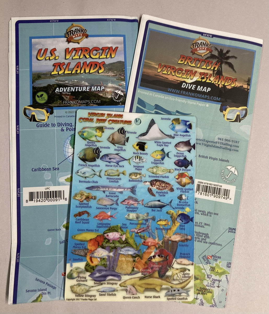 Virgin Islands Map Pack Franko Maps