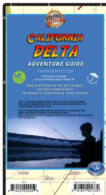 California Delta Adventure Guide Map – Franko Maps