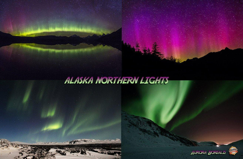 Northern Lights - Aurora Borealis Card - Frankos Maps