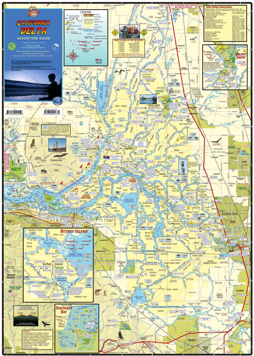 San Joaquin River Boating Map Coverage Of San Joaquin River And Delta