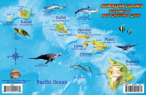 Hawaiian Islands Fish Card - Frankos Maps