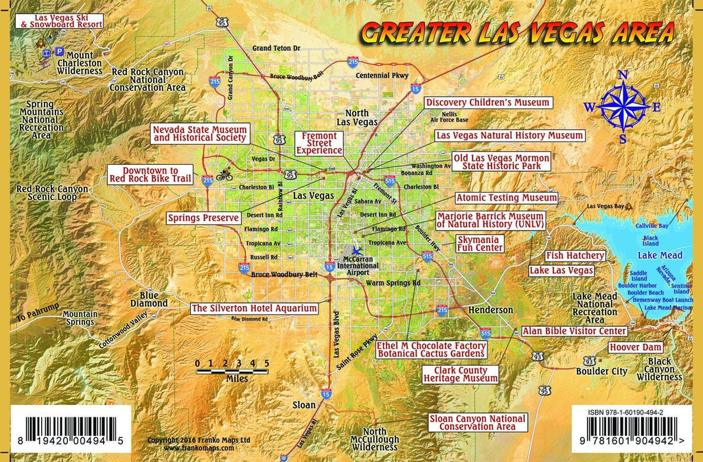 Las Vegas Family Adventure Guide Card - Frankos Maps