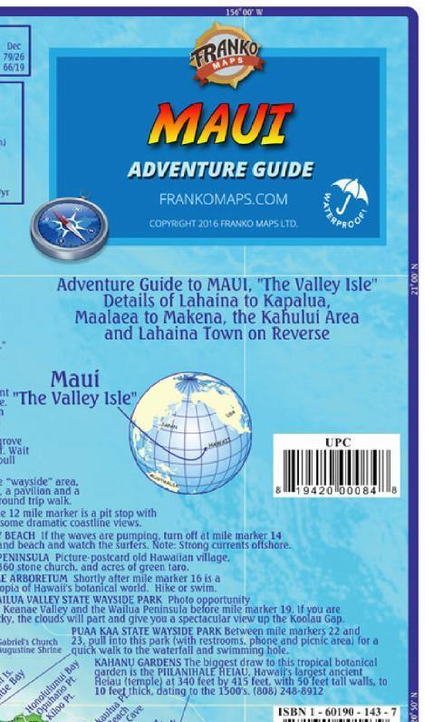 Maui Adventure Guide Map - Frankos Maps