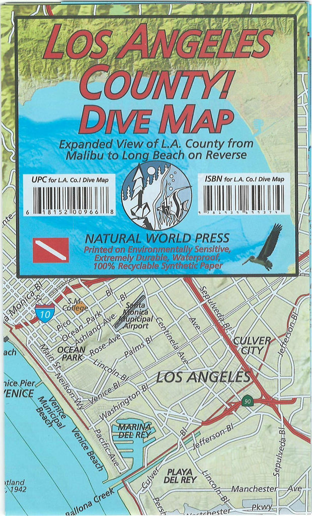 Los Angeles County Dive Map - Frankos Maps