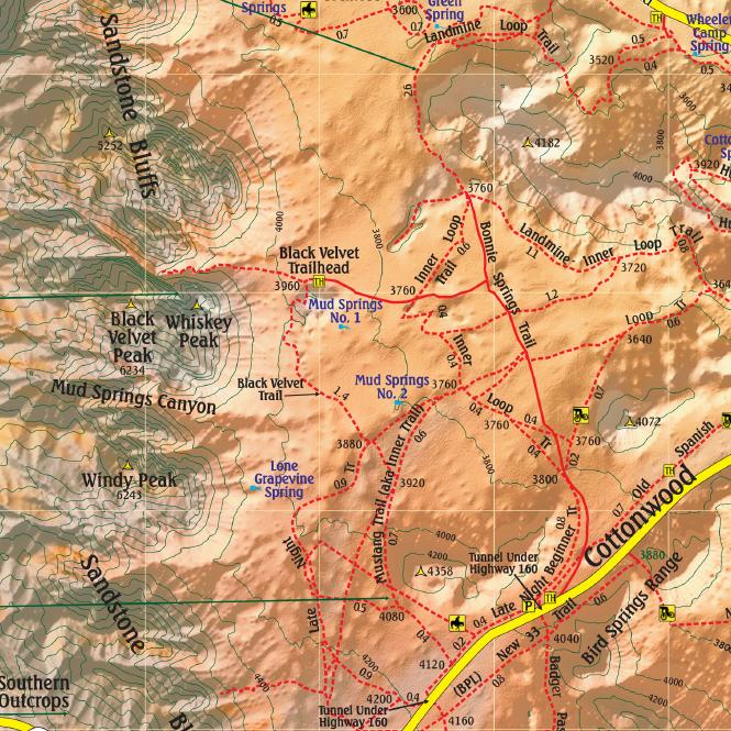 Mapa Del Parque Estatal Red Rock