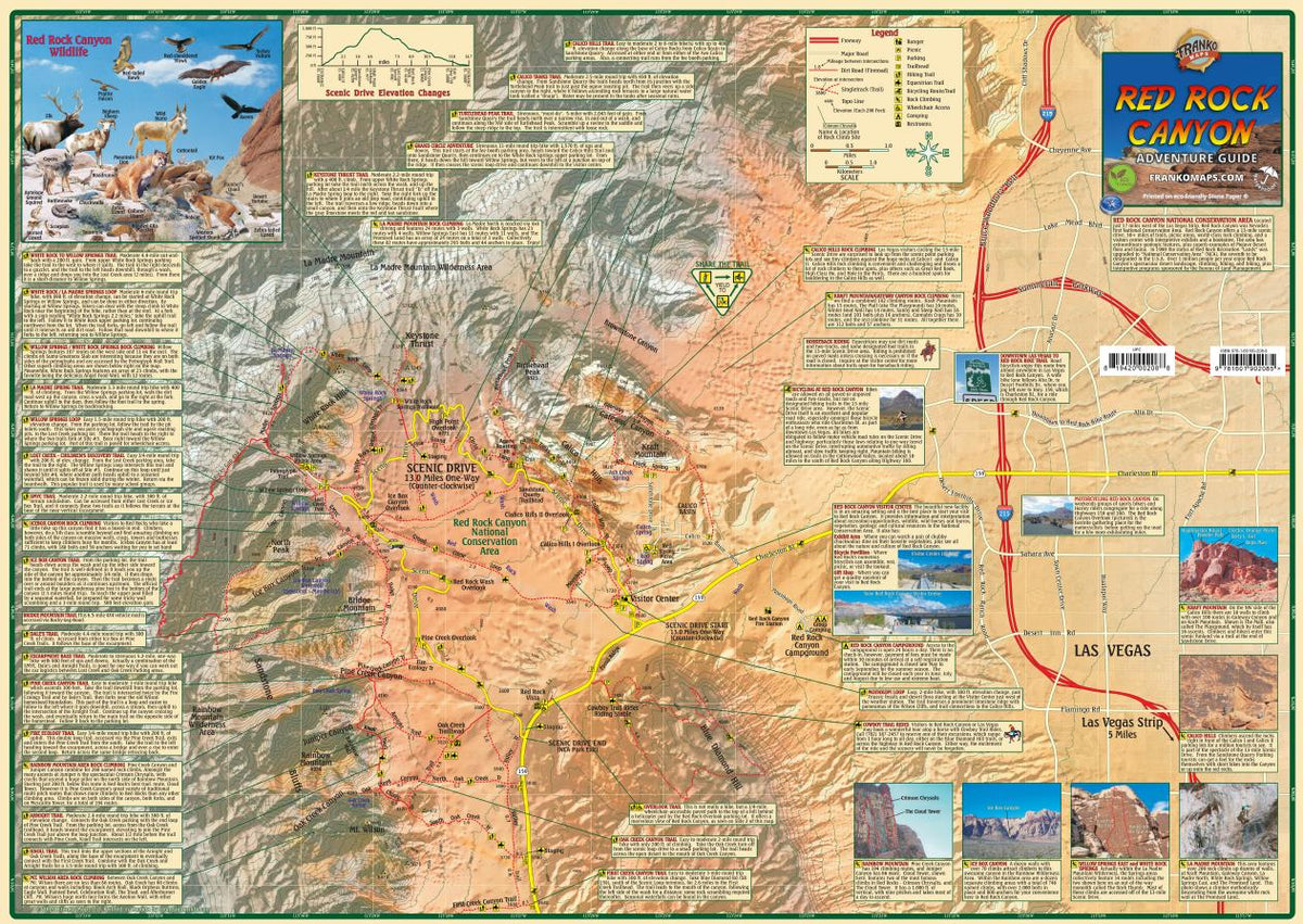Red Rock Canyon Adventure Guide Map – Franko Maps