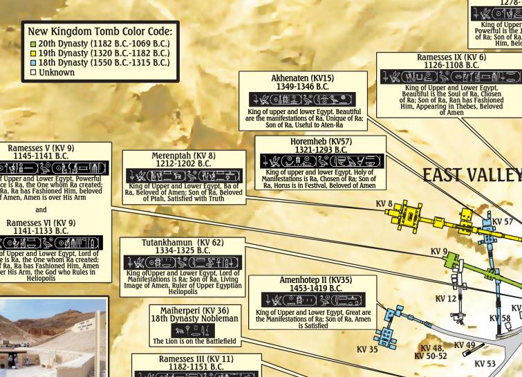 Eldus Valley Rmap Valley Of The Kings Map Of Tombs